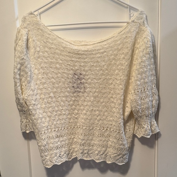 Natural Life Women's Out & About Cream Sweater Top size L. NWT - Picture 3 of 9